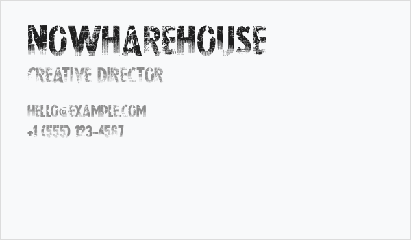Nowharehouse Business Card