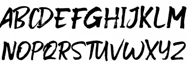 NowhereDemo Schriftart Groß