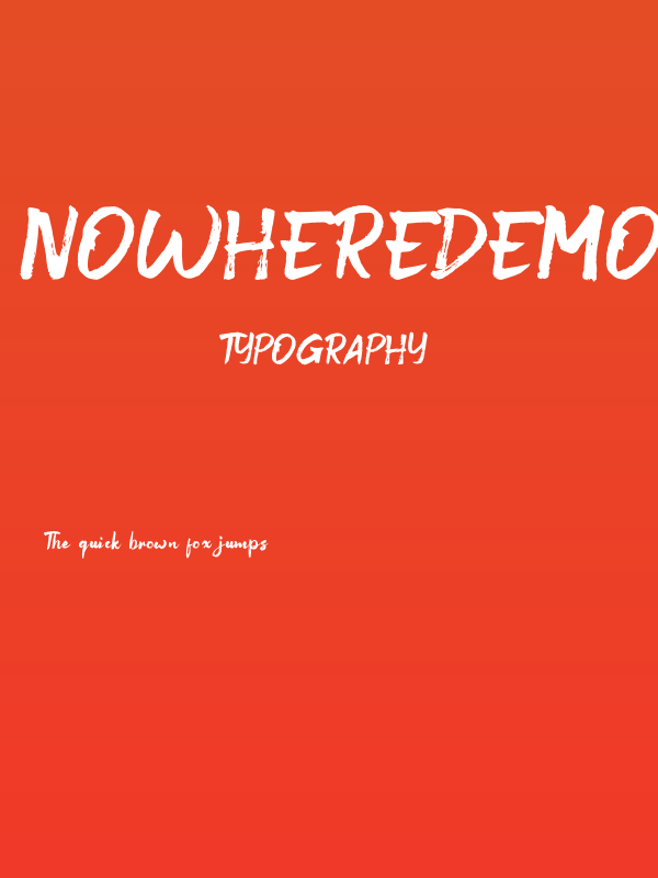 NowhereDemo Poster