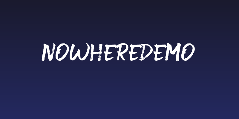 NowhereDemo Social Header