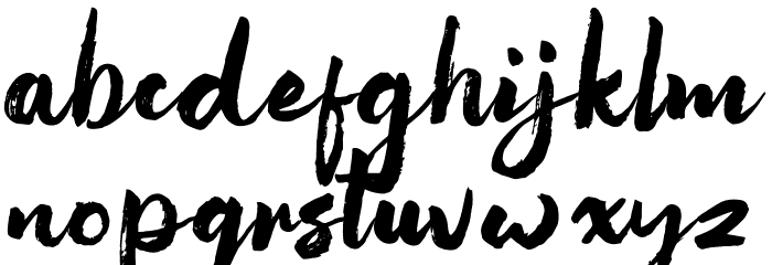 NowhereDemo Font LOWERCASE
