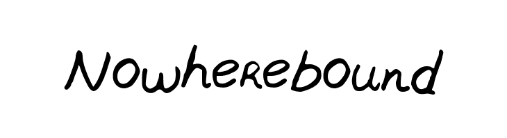 Nowherebound  Frei Schriftart Herunterladen