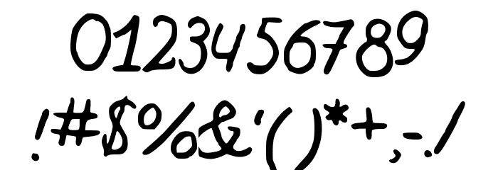 Nowherebound Font OTHER CHARS
