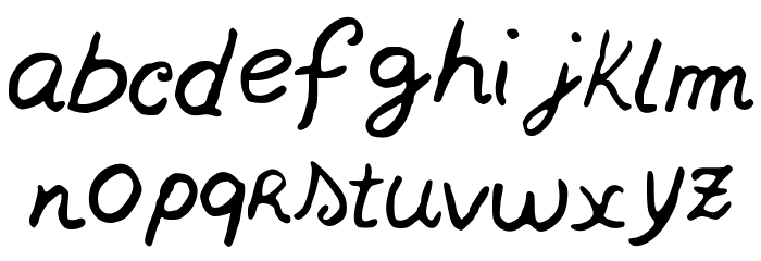 Nowherebound Font LOWERCASE