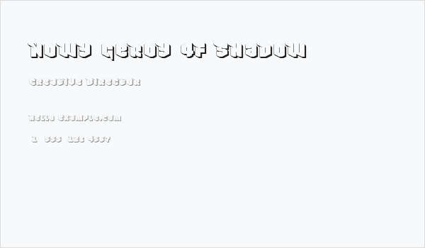 Nowy Geroy 4F Shadow Business Card