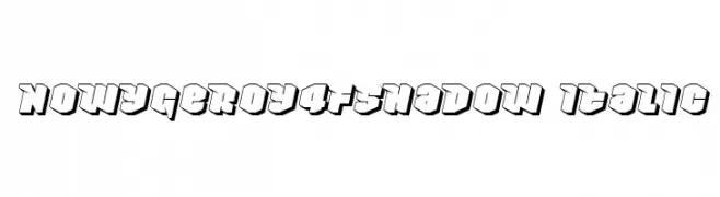 NowyGeroy4FShadow-Italic  नि: शुल्क फ़ॉन्ट्स डाउनलोड