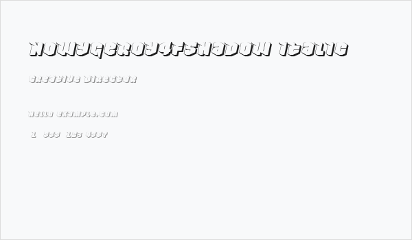 NowyGeroy4FShadow-Italic Business Card