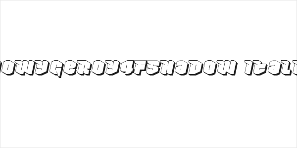 NowyGeroy4FShadow-Italic Logo