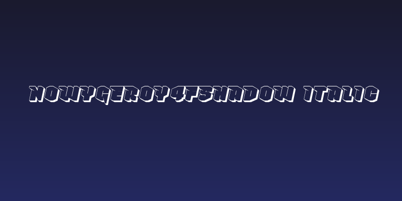 NowyGeroy4FShadow-Italic Social Header