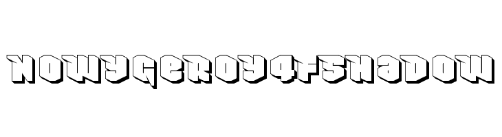 NowyGeroy4FShadow Fonte