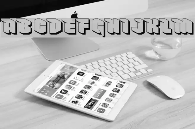 NowyGeroy4FShadow Font examples