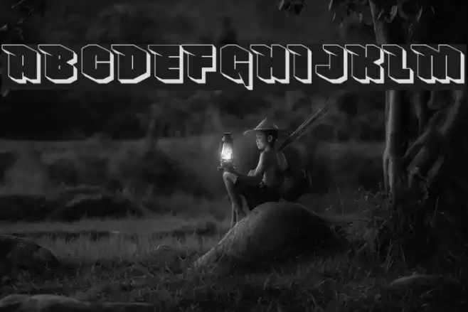 NowyGeroy4FShadow Font examples