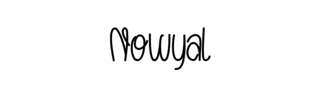 Nowyal  Frei Schriftart Herunterladen