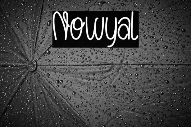 Nowyal Font examples