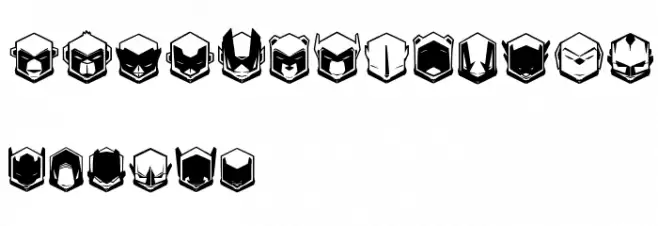 NoxOne フォント 大文字