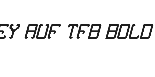 Noxtrey Auf tfb bold Italic Logo
