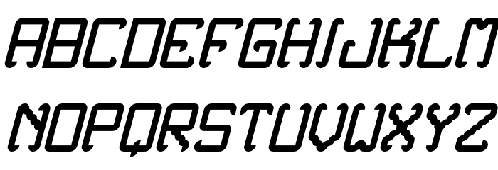 Noxtrey Auf tfb bold Italic Font LOWERCASE