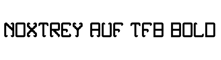 Noxtrey Auf tfb bold  لخطوط تنزيل