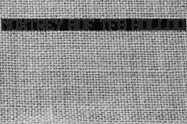 Noxtrey Auf tfb hollow Font examples