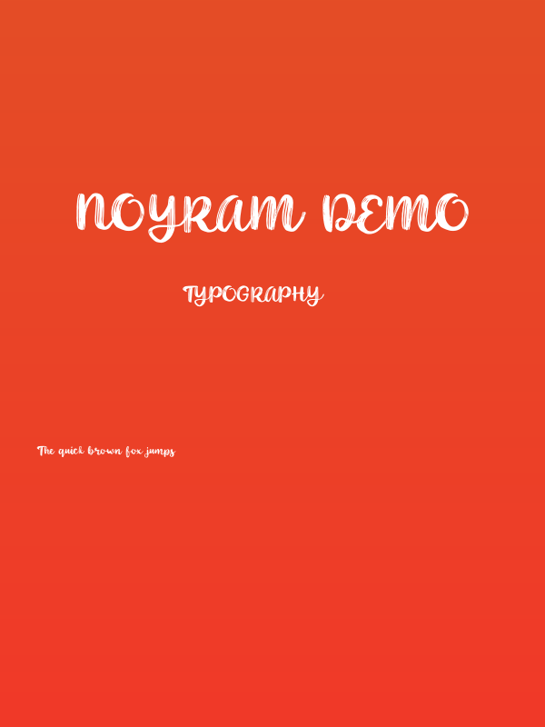 Noyram Demo Poster