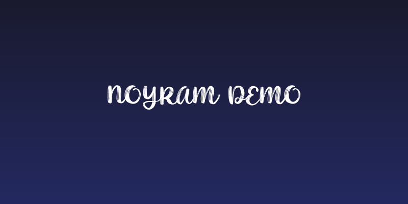 Noyram Demo Social Header