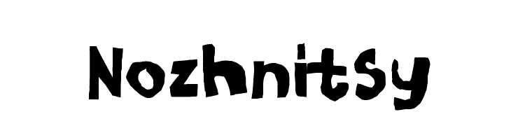 Nozhnitsy  font caratteri gratis