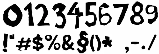 Nozhnitsy Font OTHER CHARS