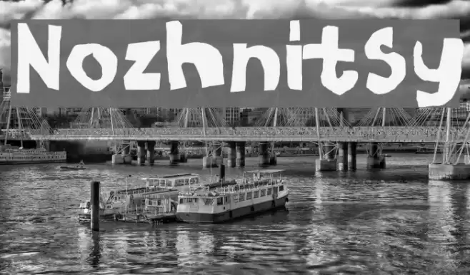 Nozhnitsy Font examples