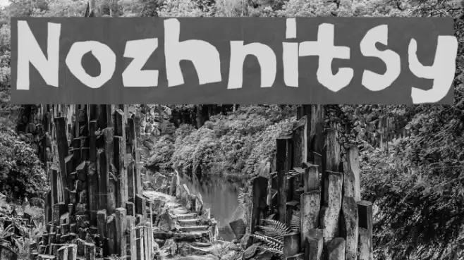 Nozhnitsy Font examples