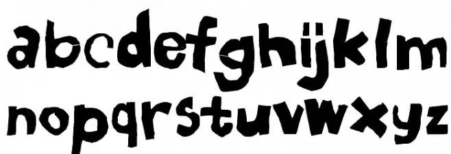 Nozhnitsy Caratteri MINUSCOLO