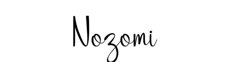 Nozomi  font caratteri gratis