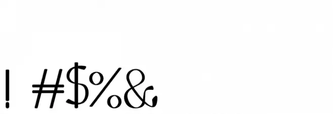 Nozomi Font OTHER CHARS