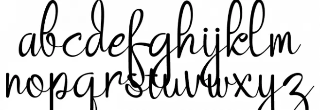 Nozomi Schriftart Kleinbuchstaben