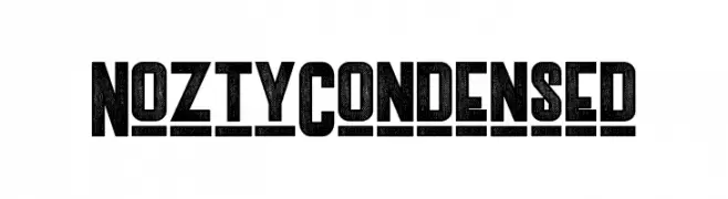 Nozty Condensed  フリーフォントのダウンロード