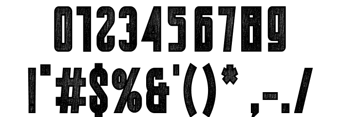 Nozty Condensed Font OTHER CHARS