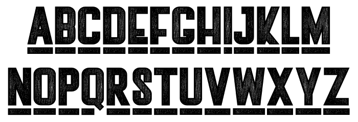 Nozty Condensed Font LOWERCASE