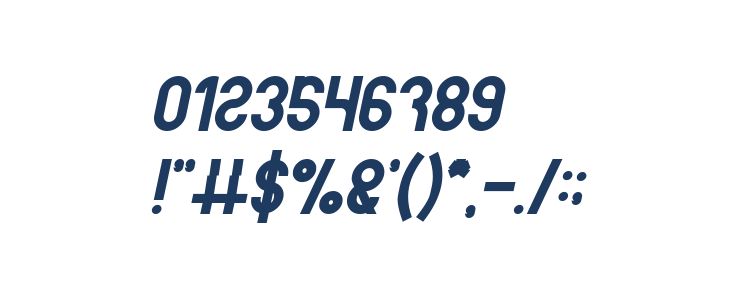 noakatz Bold Italic Other Characters