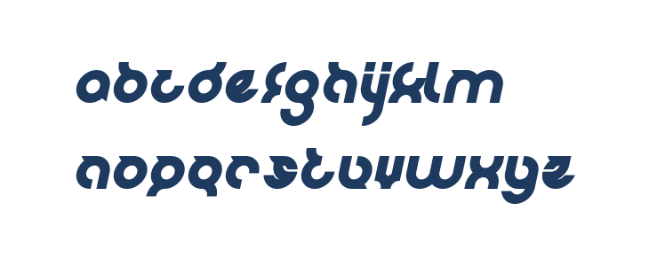 noakatz Bold Italic Lowercase