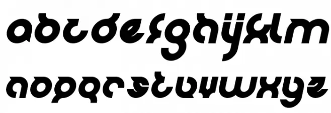 noakatz Bold Italic Caratteri MINUSCOLO