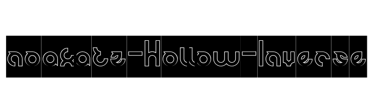 noakatz-Hollow-Inverse  Frei Schriftart Herunterladen