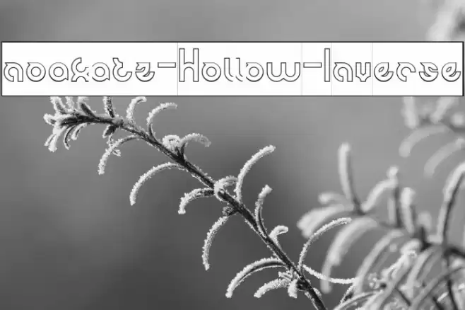 noakatz-Hollow-Inverse Font examples