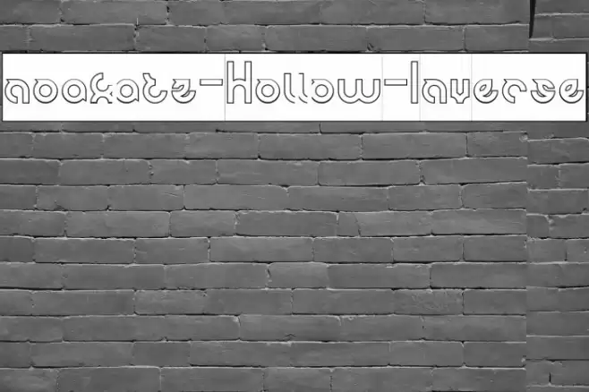 noakatz-Hollow-Inverse Font examples