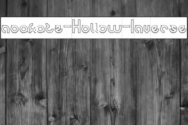 noakatz-Hollow-Inverse Font examples