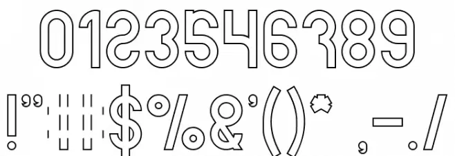 noakatz-Hollow Font OTHER CHARS