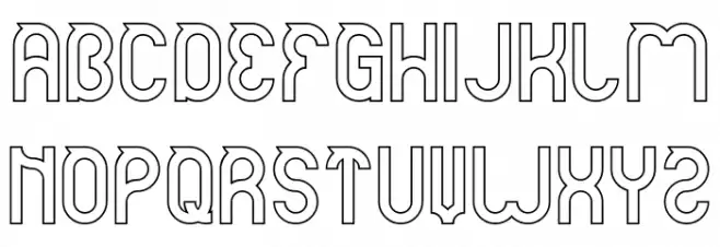 noakatz-Hollow Schriftart Groß