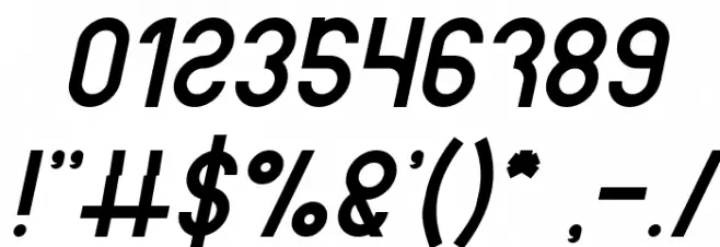 noakatz Italic Font OTHER CHARS