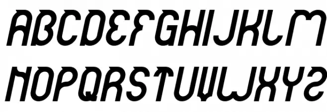 noakatz Italic 字体 大写