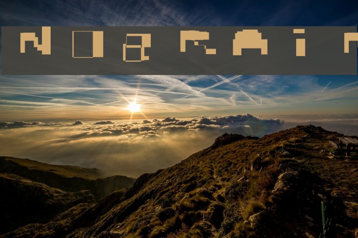 nobrain Font examples