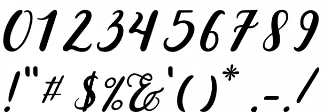 noelan-script Font OTHER CHARS