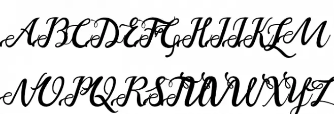 noelan-script Font UPPERCASE